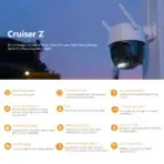 Imou Cruiser Z 5MP 3K 12x Zoom Pan/Tilt Color Night Vision Two way Talk IP66 Outdoor Security CCTV Camera - Image 6