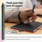 Wacom One CTL-472 Graphics Pen Tablet – Small Size (CTL-472), Battery-Free Pen, 2048 Pressure Levels, Compatible with PC, Mac & Chromebook - Image 5