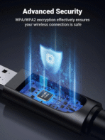 UGREEN AC650 Dual Band Wireless USB Adapter (CM496 – 90339) High-Gain 6dBi Antenna | Dual Band 2.4G & 5G | Plug & Play WiFi Dongle - Image 2