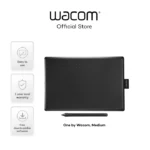 Wacom One CTL-472 Graphics Pen Tablet – Small Size (CTL-472), Battery-Free Pen, 2048 Pressure Levels, Compatible with PC, Mac & Chromebook