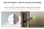 IMOU K1S-W Fingerprint Smart Door Lock – Wi-Fi Smart Lock with Fingerprint, Password, and Key Access (12-Month Battery Life) - Image 7
