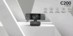 Rapoo C200 HD Webcam 720p | Wide Angle USB Webcam with Noise Cancelling Mic | Plug & Play - Image 2