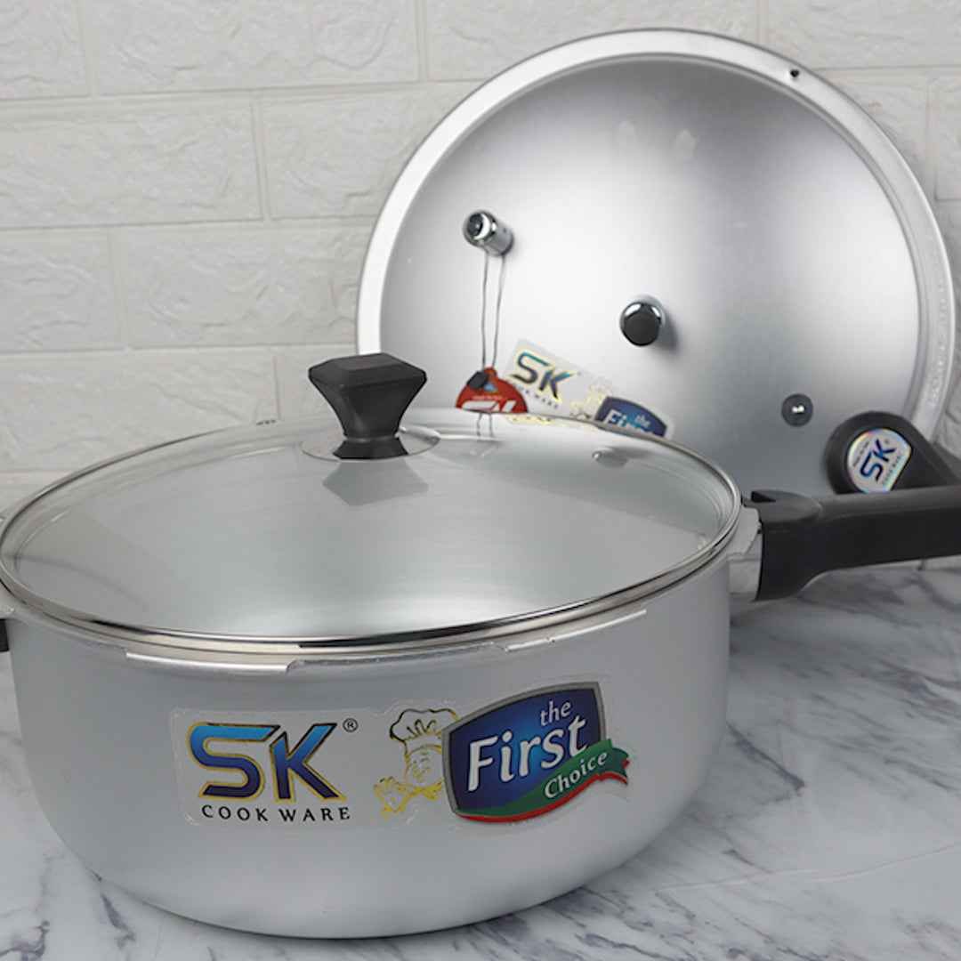 Ocean 2-in-1 Aluminum Pressure Cooker By SK Cookware - Image 4