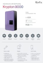 Knox Krypton 9000 Hybrid Solar Inverter 6.2kW | High Current MPPT | Batteryless | Grid Feeding | WiFi Monitoring | 3 Years Warranty - Image 2