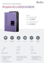 Knox Krypton Eco 5000 & 6600 Hybrid Solar Inverter | Batteryless Grid Feeding | MPPT | Pure Sine Wave - Image 3