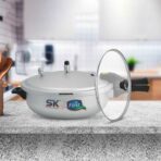 Emerald 2-in-1 Anodized Wok Pressure Cooker with Free Glass Lid - Image 2