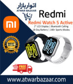 Redmi Watch 5 Active | 2″ LCD Display | Bluetooth Calling | 18-Day Battery | 140+ Sports Modes
