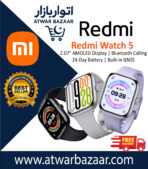 Redmi Watch 5 | 2.07” AMOLED Display | Bluetooth Calling | 24-Day Battery | Built-in GNSS