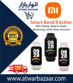 Xiaomi Smart Band 9 Active – 1.47″ Fitness Tracker, 50 Sports Modes, 18-Day Battery, 5ATM Waterproof