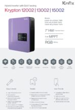 Knox Krypton 12002 / 13002 / 15002 Hybrid Solar Inverter | Dual MPPT | Batteryless | Grid Feeding | IP Protection - Image 2
