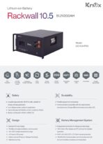 Knox Rackwall 10.5 51.2V 200Ah LiFePO4 Lithium Battery – Model LIO 10.5-IP20 | 10.24kWh-Powerfull - Image 2