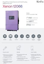 Knox Xenon 12066 Hybrid Solar Inverter 6.6kW IP66 | Dual MPPT Smart Grid-Tie & Off-Grid Inverter with Touch Screen - Image 2
