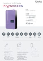 Knox Krypton 9055 Hybrid Solar Inverter 6.5kW | Dual MPPT | Batteryless | Grid Feeding | WiFi Monitoring | 3 Years Warranty - Image 2