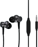 Xiaomi Mi Piston Basic In-Ear Wired Earphones with Mic & Control Button – 3.5mm Jack (Black / Silver) - Image 9