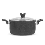 SK Cookware 17 Piece Marble Coated Set with casseroles and wok