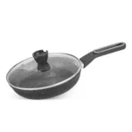 SK Cookware 17 Piece Marble Coated Set with casseroles and wok