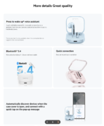 Redmi Buds 6 Active True Wireless Earbuds | Bluetooth 5.4, 30H Battery, Black & Blue - Image 3