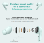 Redmi Buds 6 True Wireless Earbuds | Bluetooth 5.4, USB-C Fast Charging, Night Black & Green - Image 8