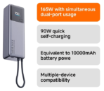 Xiaomi 165W Power Bank 10000mAh with Integrated USB-C Cable - Image 3