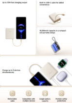 Xiaomi 33W Power Bank 10000mAh with Integrated USB-C Cable - Image 3