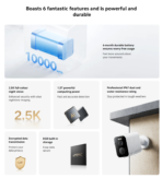 Xiaomi outdoor security camera, Xiaomi BW500 camera, Xiaomi 2.5K camera, Xiaomi IP67 camera, Xiaomi wireless outdoor camera