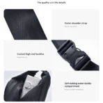 Xiaomi Sports Fanny Pack – Waterproof Waist Bag with Bottle Holder & YKK Zippers - Image 8