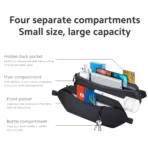 Xiaomi Sports Fanny Pack – Waterproof Waist Bag with Bottle Holder & YKK Zippers - Image 11