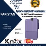 Knox Zynex Series Hybrid Solar Inverter IP66 | 3 MPPT Smart UPS-Grade Inverter for On-Grid & Off-Grid Solar Systems