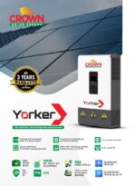 Crown Yorker 3KW / 5KW / 6KW Off-Grid Hybrid Inverter 48V | 6000W MPPT | Works Without Battery | IP21 - Image 2