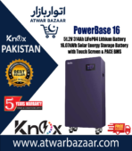 Knox Powerbase 16 51.2V 314Ah LiFePO4 Lithium Solar Battery 16.07kWh Energy Storage System with PACE BMS